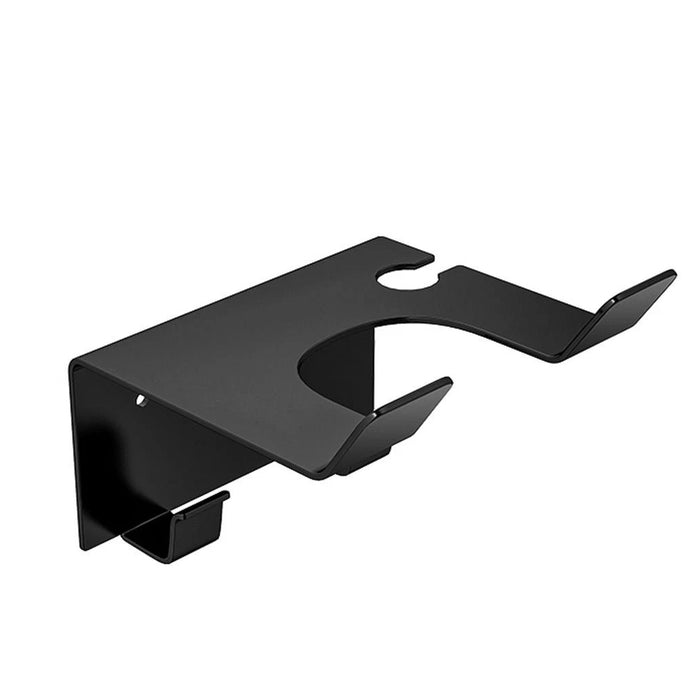 رف مجفف شعر بانيوكس HD-01-01S اسود بـ 2 علاقة استانلس ستيل 304