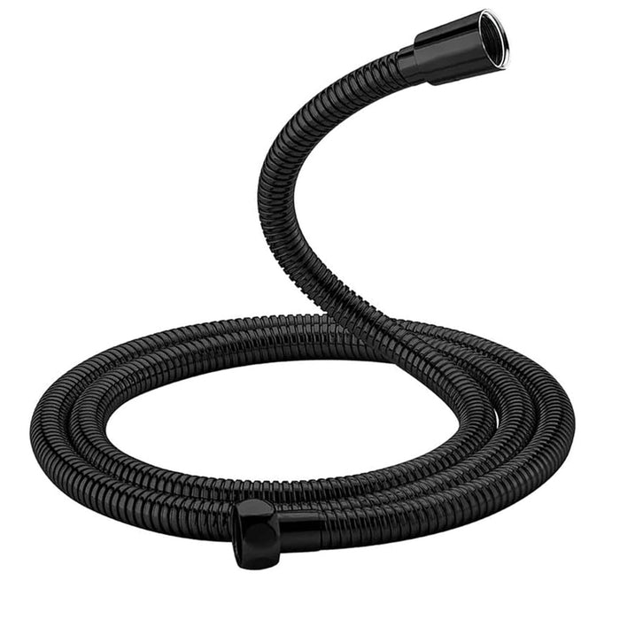 ( طلب مسبق )  مجموعة سماعة ياسمين مربع اسود خرطوم 150 سم وعلاقة ومجموعة التثبيت