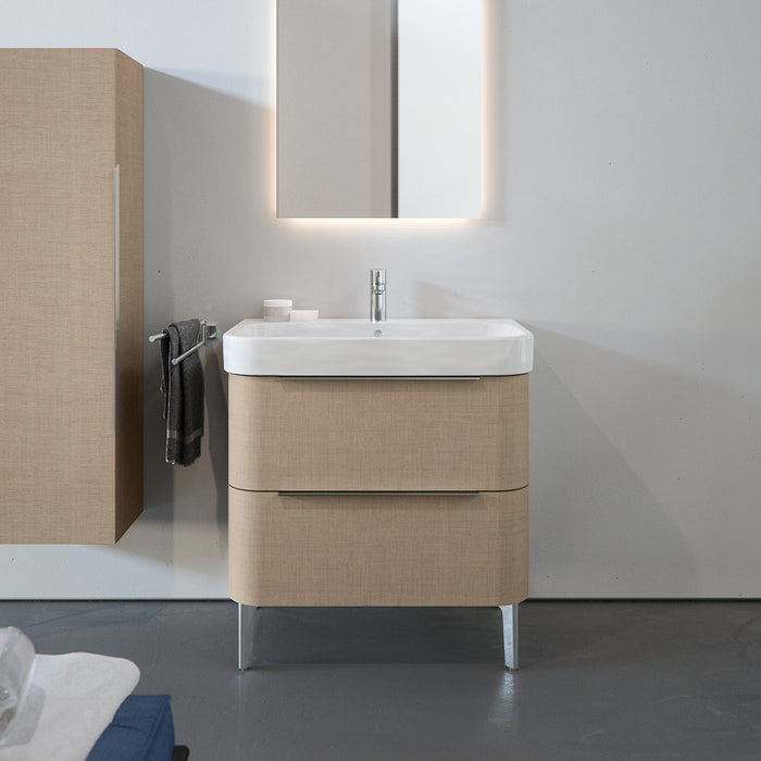 ( طلب مسبق )  حوض وحدة موبيليا ديورافيت هابي دي 2 كود 2318650000 ابيض 65 سم