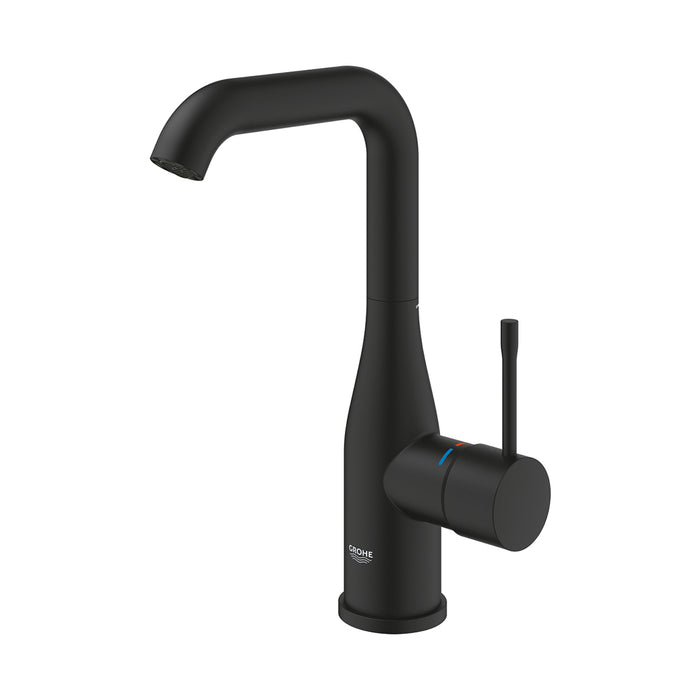 ( طلب مسبق )  خلاط حوض وسط جروهي ايسنس 24177KF1 اسود فانتوم ارتفاع 24 سم