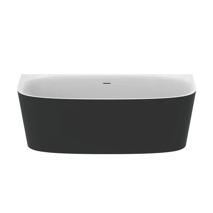 ( طلب مسبق )  بانيو ايديال ستاندرد ديا GA 255 V 3 اسود × ابيض 175 × 80 سم سيملس قطعة واحدة