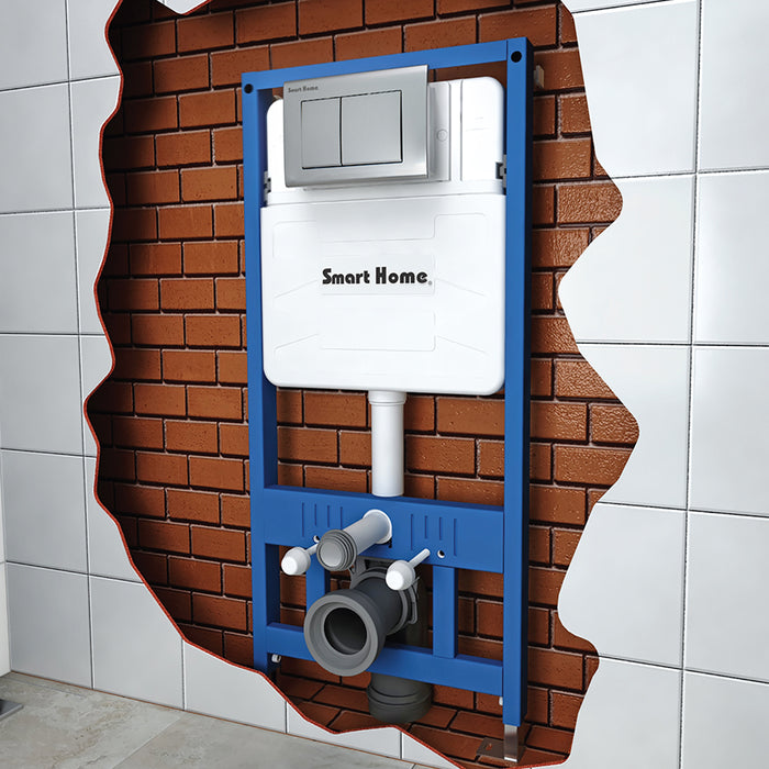 ( طلب مسبق )  خزان دفن شاسية كامل سمارت هوم بالوش المربع كروم لامع