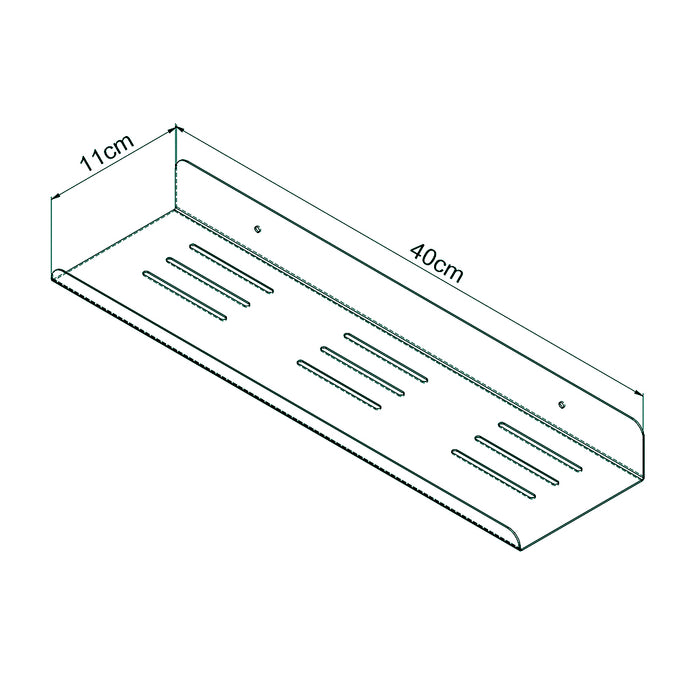 ( طلب مسبق )  رف بانيوكس SH40-03-02S كروم استانلس ستيل 304