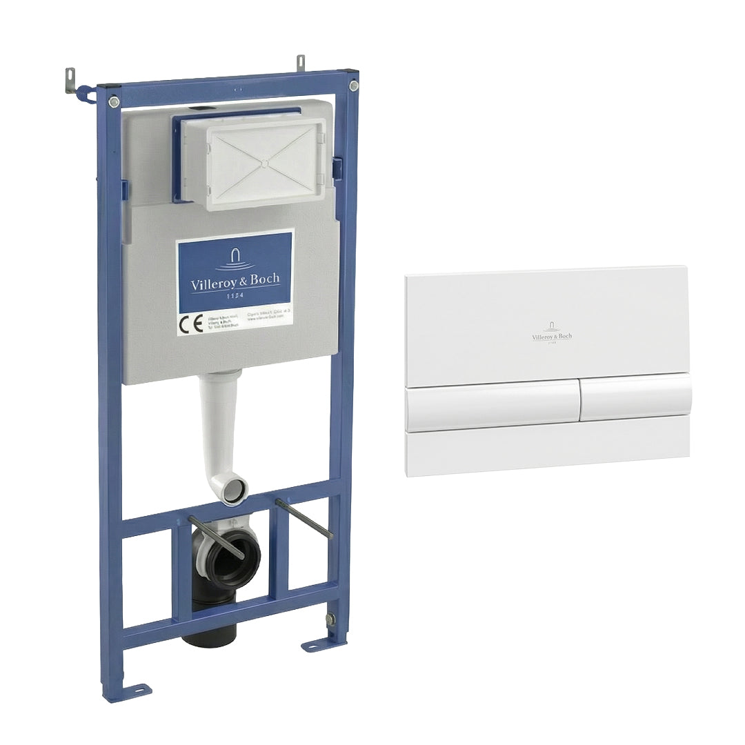 ( طلب مسبق )  خزان دفن شاسية كامل فيلروي اند بوخ في كونكت 92124400 بالوش الأبيض اللامع سُمك الخزان 12.5 سم