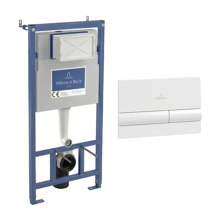 ( طلب مسبق )  خزان دفن شاسية كامل فيلروي اند بوخ في كونكت 92124400 بالوش الأبيض اللامع سُمك الخزان 12.5 سم