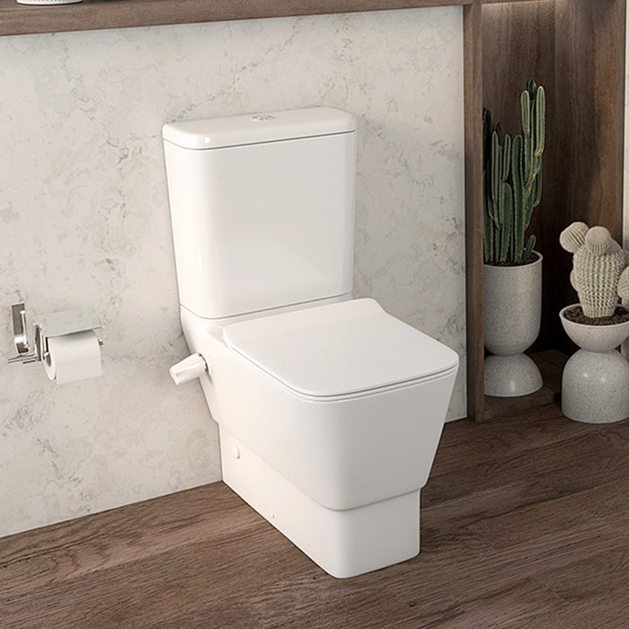 ( طلب مسبق )  مرحاض ملاصق للحائط ليسيكو تريند FS1RT21B ابيض القاعدة بالسيديلي والخزان بالعدة والشطاف الداخلي وطقم التثبيت