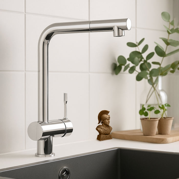 خلاط مطبخ شداد ايديال ستاندرد سيرالوك BC 176 AA كروم ارتفاع 36 سم