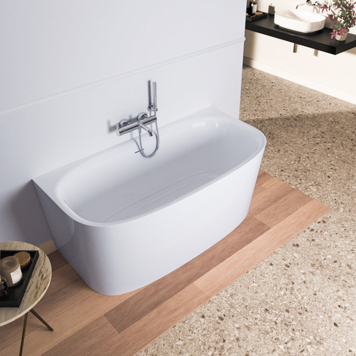 ( طلب مسبق )  بانيو سيملس قطعة واحدة ايديال ستاندرد ديا GA 25501 ابيض 175 × 80 سم