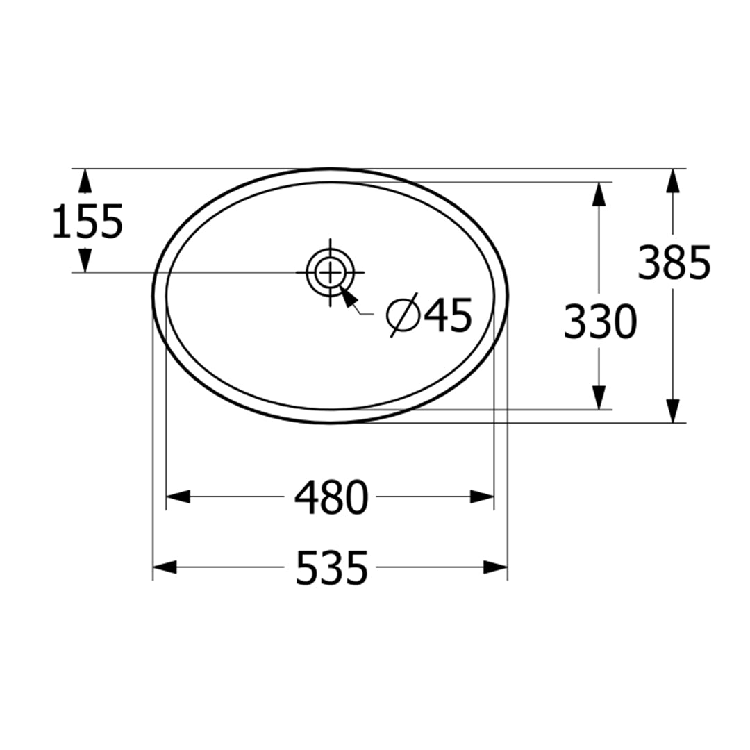 حوض تحت الرخامة فيلروي اند بوخ اونوفو 5A505201 ابيض لامع 53.5 سم بمجموعة التثبيت