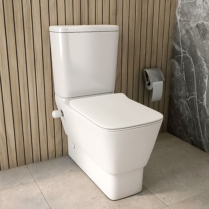 ( طلب مسبق )  مرحاض ملاصق للحائط ليسيكو تريند FS1RT21B ابيض القاعدة بالسيديلي والخزان بالعدة والشطاف الداخلي وطقم التثبيت