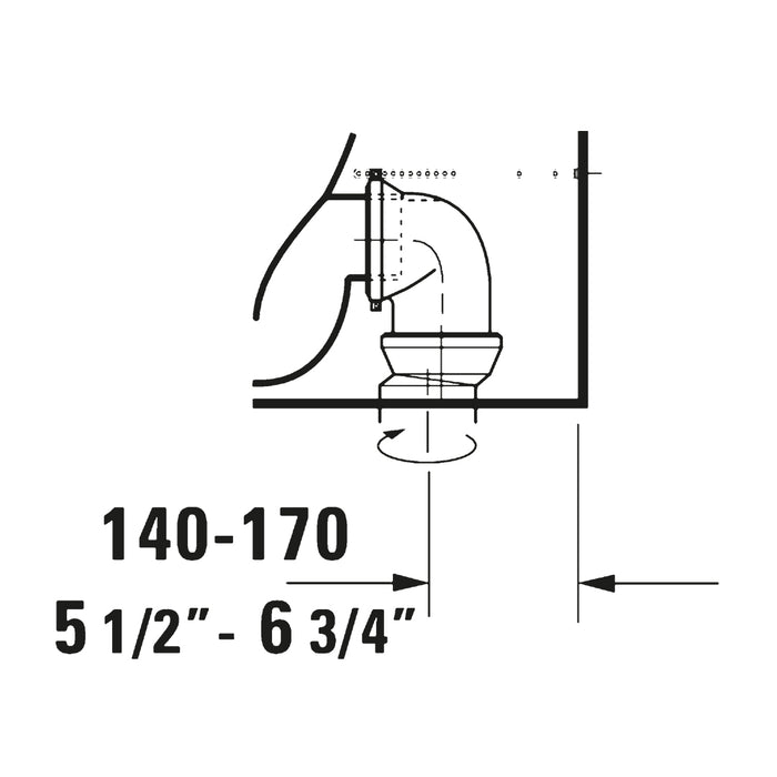 مرحاض ملاصق ديورافيت هابي دي 2 ابيض 2134490075 بالسيديلي ذاتي الغلق والشطاف الداخلي والخزان بالعدة وطقم التثبيت