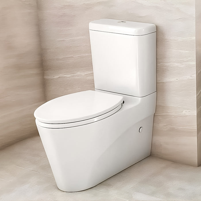 ( طلب مسبق )  طقم حمام ليسيكو جلاكسي ابيض ملاصق للحائط الحوض 60 سم بالعامود الطويل