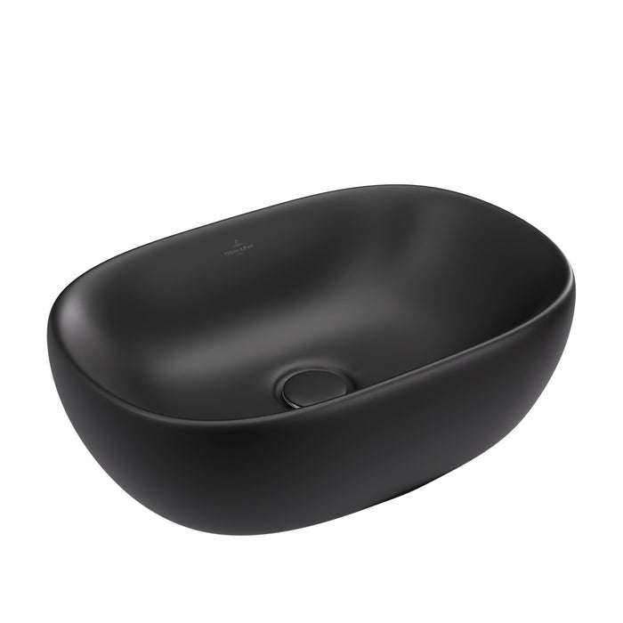 ( طلب مسبق )  حوض فوق الرخامة فيلروي اند بوخ افينتو 5A376338 اسود مط 59 سم بمجموعة التثبيت