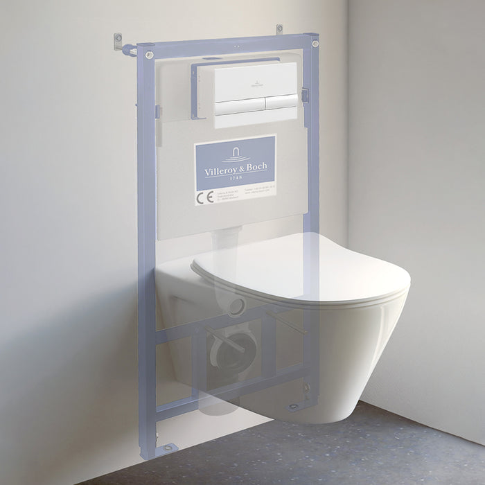 ( طلب مسبق )  خزان دفن شاسية كامل فيلروي اند بوخ في كونكت 92124400 بالوش الأبيض اللامع سُمك الخزان 12.5 سم