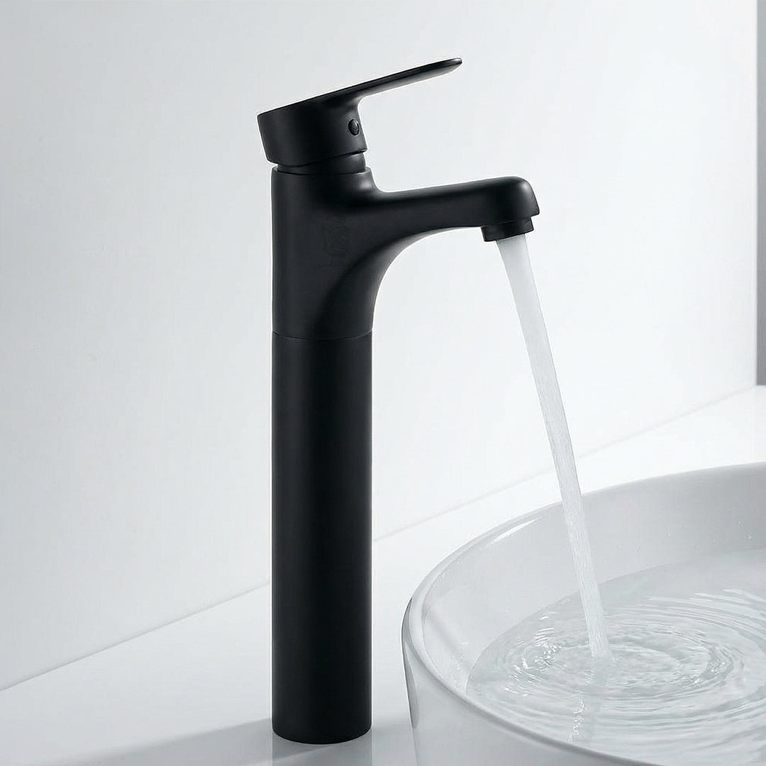 خلاط حوض عالى جلوبال ستاندرد ميرا بلس GSL 1041 B اسود مط ارتفاع 31 سم