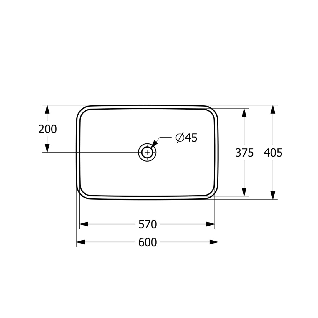 ( طلب مسبق )  حوض فوق الرخامة فيلروي اند بوخ فانتيشللو 5A536301 ابيض لامع 60 سم بمجموعة التثبيت