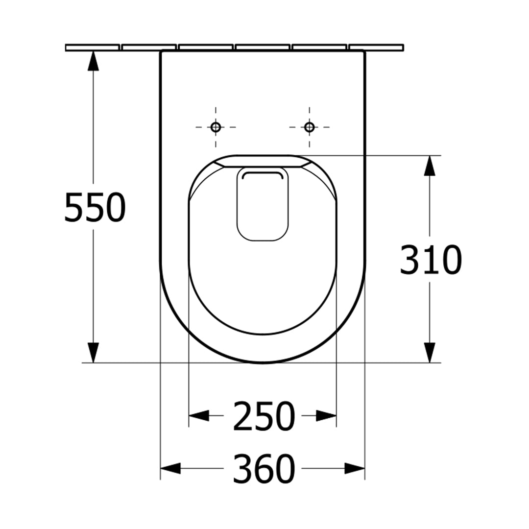 ( طلب مسبق )  مرحاض معلق فيلروي اند بوخ سبواي 5C35T301 ابيض لامع ريمليس بالسيديلي ذاتي الغلق والمقبض والشطاف الداخلي ومجموعة التثبيت