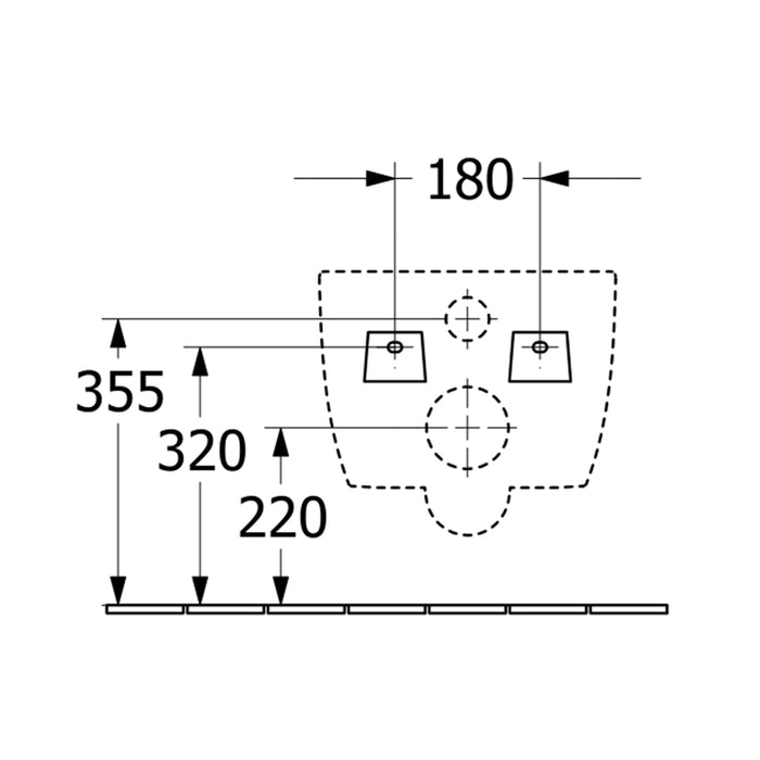 ( طلب مسبق )  مرحاض معلق فيلروي اند بوخ فانتيشللو 4611B301 ابيض لامع ريمليس بالسيديلي ذاتي الغلق والمقبض والشطاف الداخلي ومجموعة التثبيت