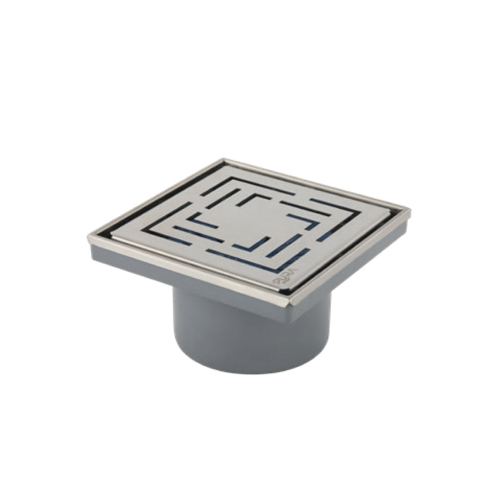 ( طلب مسبق )  غطاء بيبة سكوير FD 04 15 استانلس ستيل 304 برقبة ABS اللون كروم من بيورا