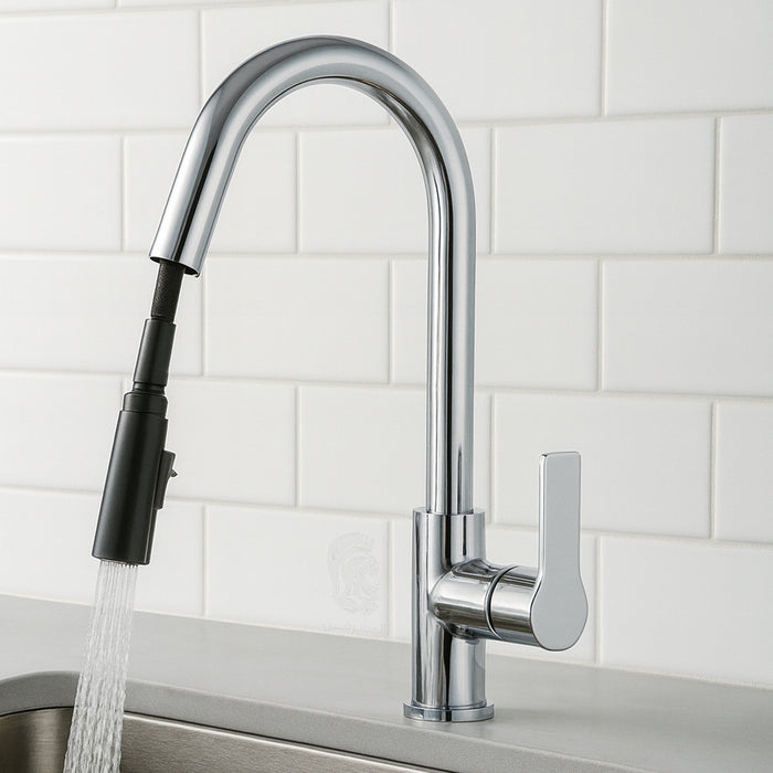 خلاط مطبخ شداد جلوبال ستاندرد سكاي شيف GSL 1110 CP كروم لامع بسماعة وخرطوم