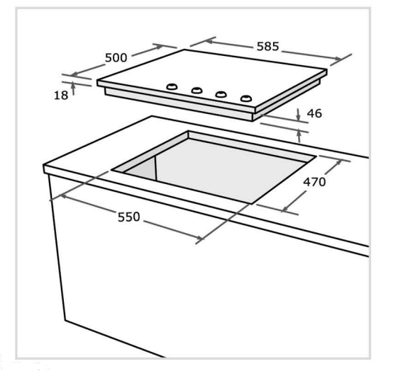 ( طلب مسبق ) بوتاجاز مسطح 4 شعلات غاز HPT602G مقاس 60 سم شعلات إلكتروني ( ذاتى ) صناعة تركى من بيورتى - Mashreqy