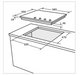 ( طلب مسبق ) بوتاجاز مسطح 4 شعلات غاز HPT602G مقاس 60 سم شعلات إلكتروني ( ذاتى ) صناعة تركى من بيورتى - Mashreqy