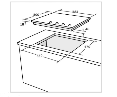 ( طلب مسبق ) بوتاجاز مسطح 4 شعلات غاز HPT602S مقاس 60 سم شعلات إلكتروني ( ذاتى ) صناعة تركى من بيورتى - Mashreqy