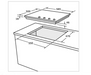 ( طلب مسبق ) بوتاجاز مسطح 4 شعلات غاز HPT602S مقاس 60 سم شعلات إلكتروني ( ذاتى ) صناعة تركى من بيورتى - Mashreqy