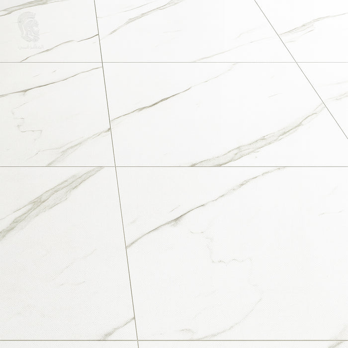 ( طلب مسبق )  سيراميك ارضيات قطع ليزر لينتو بلايا وايت فرز ثاني 62 × 62 سم لامع