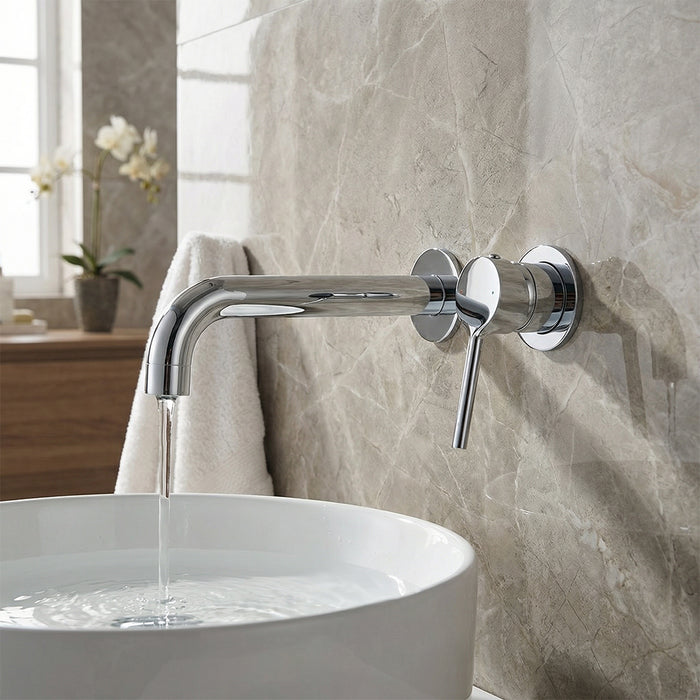 خلاط حوض دفن جواد رولز RLS 01940 كروم جسم الدفن بالمقبض والمخرج