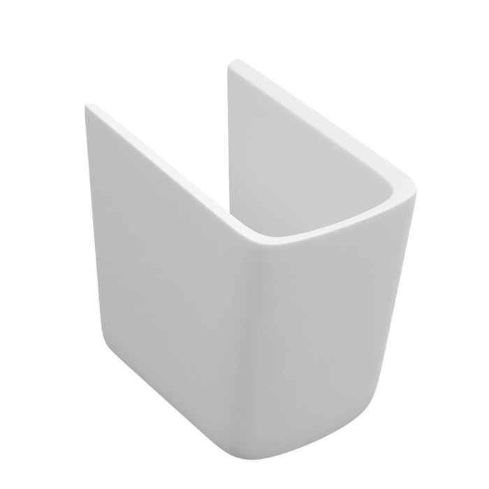 ( طلب مسبق )  حوض حمام بالعامود المعلق فيلروي اند بوخ ارشيتكتورا 5A396001 ابيض 60 سم بمجموعة التثبيت