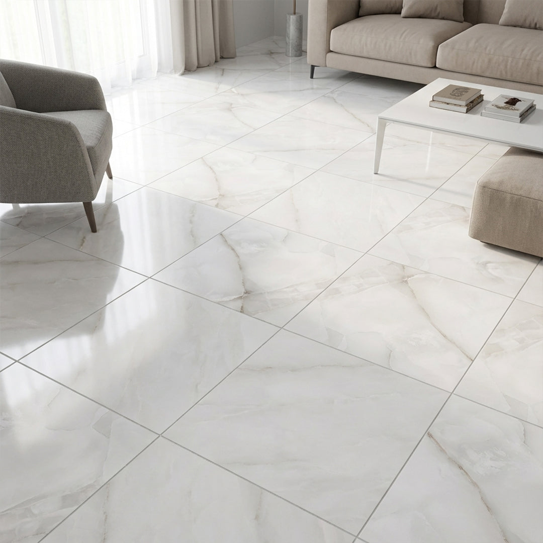 ( طلب مسبق )  سيراميك ارضيات قطع ليزر ارت برشلونة فرز اول 61 × 61 سم لامع