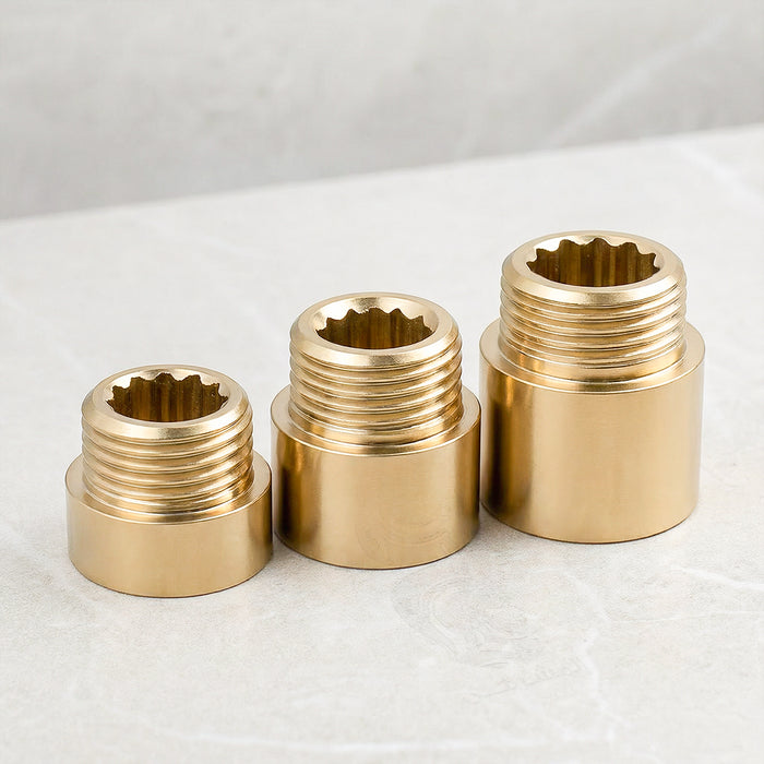 طقم جلب تطويل مورافيا نحاس 3 قطع ½ × ½ بوصة اطوال مختلفة