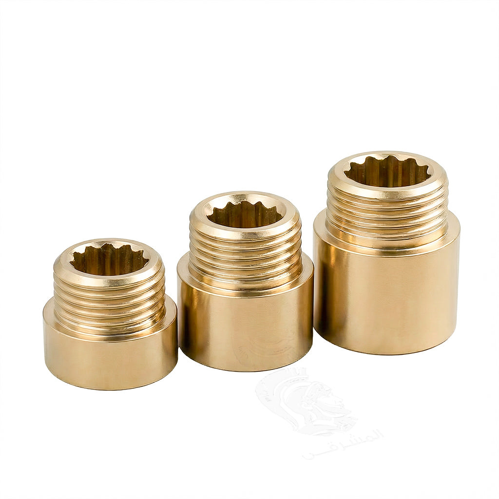 طقم جلب تطويل مورافيا نحاس 3 قطع ½ × ½ بوصة اطوال مختلفة