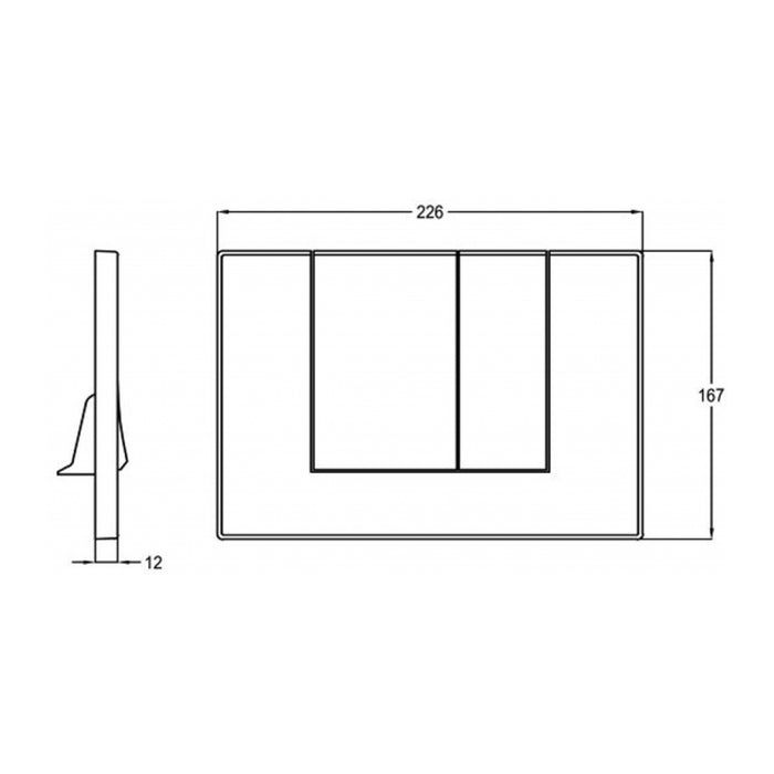 خزان دفن شاسية كامل كلودي راك RAK 80000 بالوش الكروم سُمك 10 سم