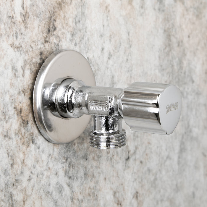 محبس زاوية جواد مشروعات COMP 00040 كروم قلب جلبة لفة كاملة