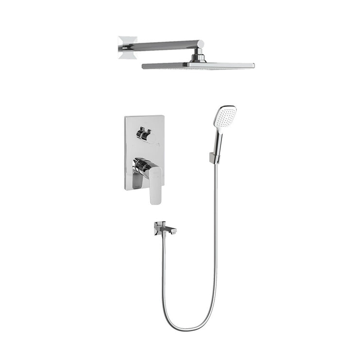 طقم دفن كامل تيسكا اجورا AD 4075 كروم 3 مخرج جسم الدفن بالوش ومخرج علوي بطاسة ومخرج سفلي بمحول وسماعة بخرطوم مستورد صناعة تركي