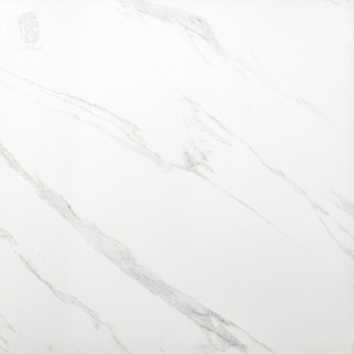 سيراميك ارضيات قطع ليزر لينتو كالاكاتا ابيض فرز ثاني 62 × 62 سم لامع