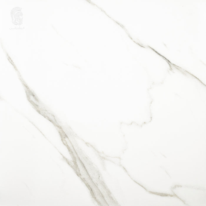 ( طلب مسبق )  سيراميك ارضيات قطع ليزر لينتو بلايا وايت فرز ثاني 62 × 62 سم لامع