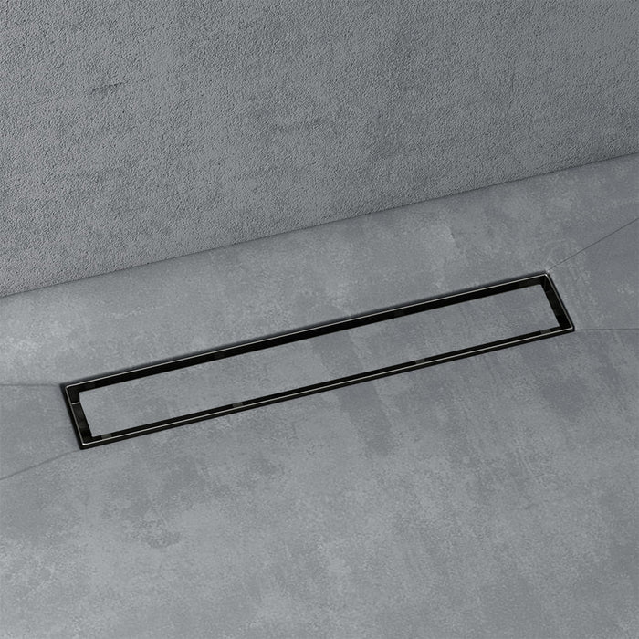 مجرى شاور بيورا تايلبل DL 11 60 B اسود 60 سم بالصرف استانلس ستيل 304