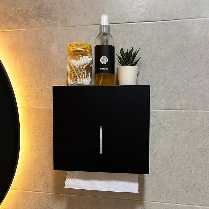 وراقة مناديل بانيوكس جامبو TPH-04-01S اسود مط استانلس ستيل 304