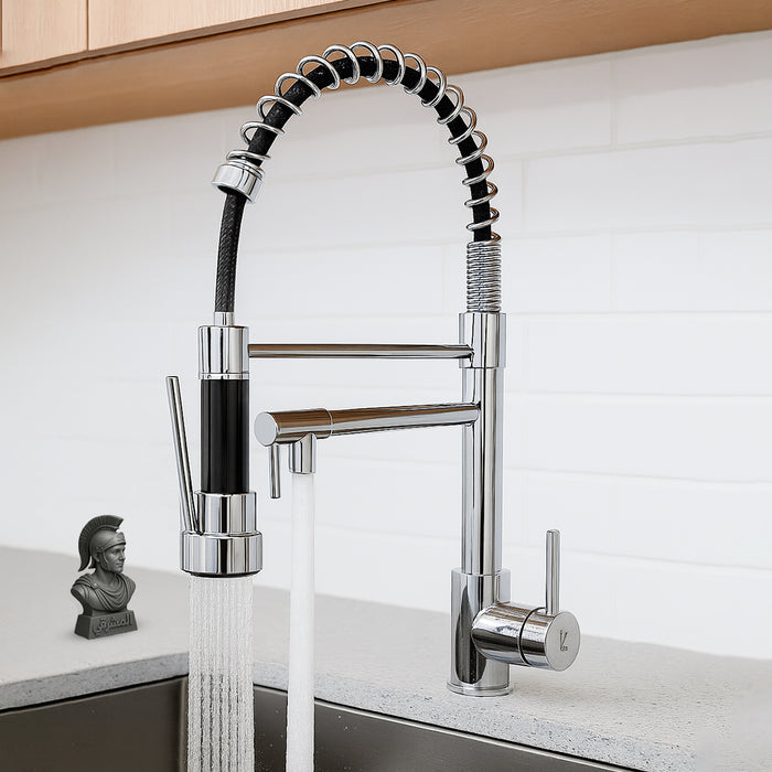 ( طلب مسبق )  خلاط مطبخ سوستة 2 × 1 العمار 12 كروم 2 مخرج ارتفاع 47 سم