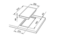 ( طلب مسبق ) بوتاجاز مسطح غاز HPT302S شعلات إلكترونى ( ذاتى ) مقاس 30 سم بعدد 2 عين صناعة تركى من بيورتى - Mashreqy