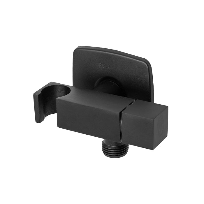 محبس زاوية مورافيا MA 01 B اسود بحامل سماعة قلب سيراميك نصف لفة بالوش