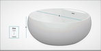 ( طلب مسبق ) بانيو سكوديلا 0010005 بالجانب قطعة واحدة مقاس 150 × 150 سم من ساني بيور - Mashreqy