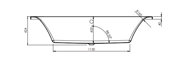 ( طلب مسبق ) بانيو جاكوزي نافي 00100090051 بالجانب قطعة واحدة 2 نظام الكتروني 180 × 80 سم من ساني بيور - Mashreqy