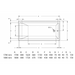 ( طلب مسبق ) بانيو جاكوزى هافانا 170 × 80 سم نظام 1 موتور 8 جيت مياه كروم بالطابق و الفايظ و الصرف الجانبى يمين - شمال و المخدة و الجوانب من ديورافيت - Mashreqy