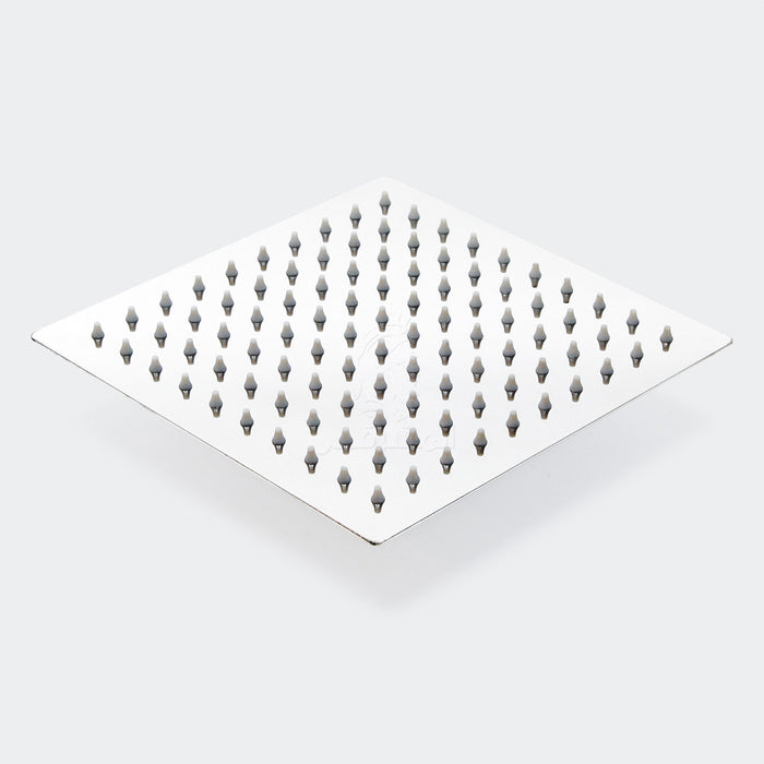 ( طلب مسبق )  طاسة دش مربعة ستانلس ستيل مقاس 15 × 15 سم مستوردة اللون كروم منتج مستورد
