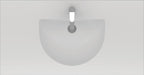 ( طلب مسبق ) حوض لوحدة موبيليا تايتن 262110 بالفايظ بفتحة للخلاط مقاس 105 × 55 سم اللون أبيض من ساني بيور - Mashreqy