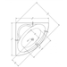 ( طلب مسبق ) بانيو كورنر اكسس كمفورت 805670 مقاس 115 × 115 سم إرتفاع 39 سم من ديورافيت - Mashreqy